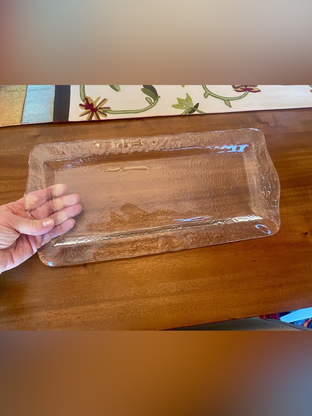 Vintage Crate & Barrel Orion Rectangular Serving Platter